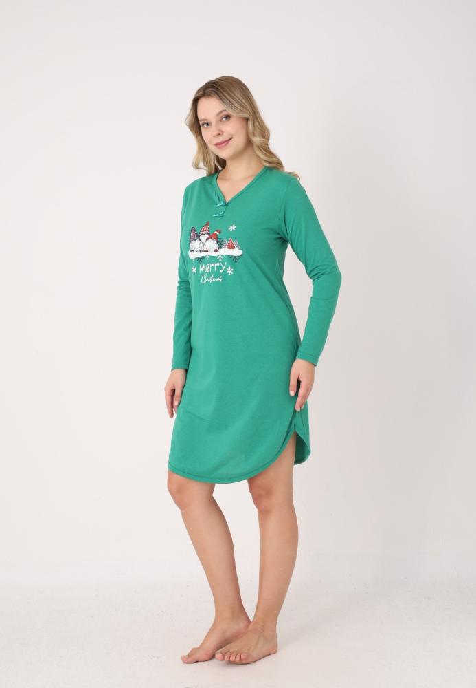 Camasa de noapte Craciun,Imprimeu Merry Christmas,En-gros